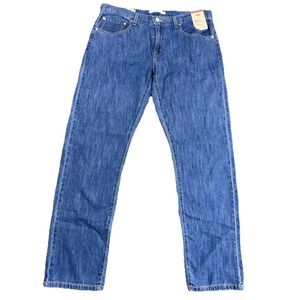 Levi's Middy Straight Jeans 31x30 (34x30 Measures) Mid Rise Blue Denim NWT